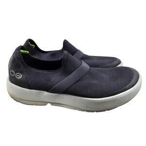 Oofos Oomg Fibre Low Shoes Womens 11 Blue Recovery Comfort Gym Athleisure Casual